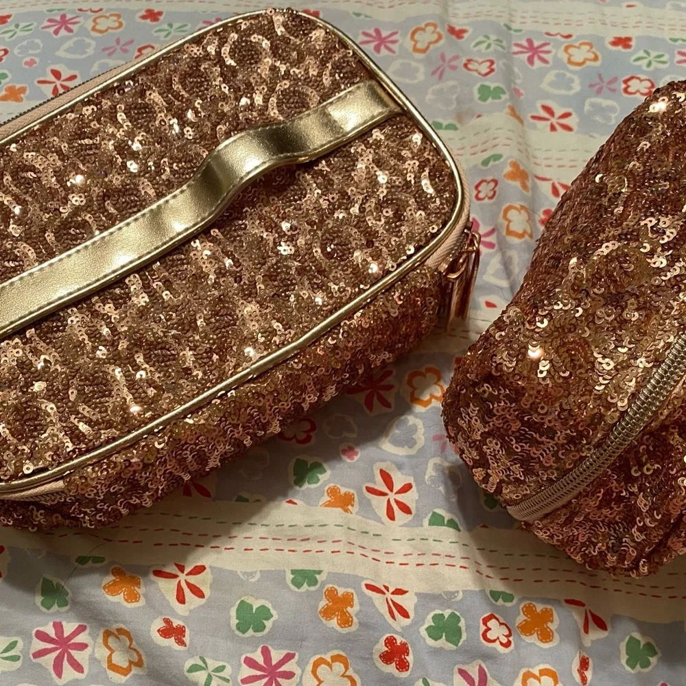 Barely used make up / accessories cases - two